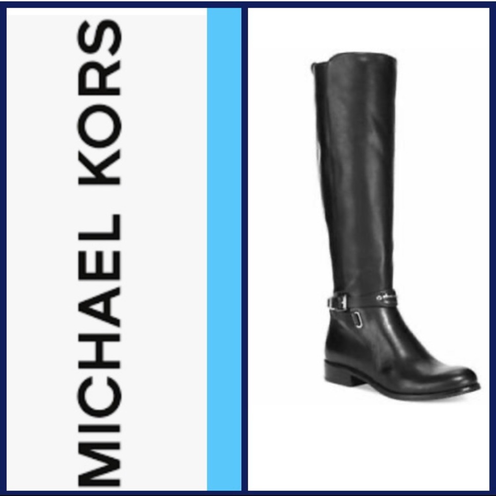 Michael Kors leather Arley riding boot
